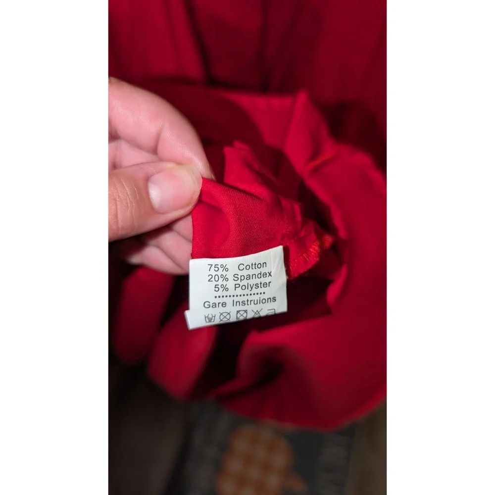 Women's Bo Fly‎ 60s Style Red Dress Size XXL - Picture 5 of 5